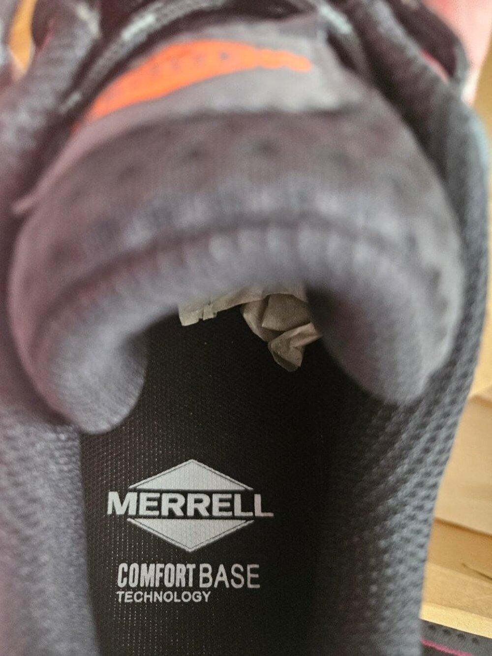 NIB Merrell Moab Flight CF Work Shoes - Black/Fuchsia Safety Toe - Women's 9 M - Picture 9 of 13